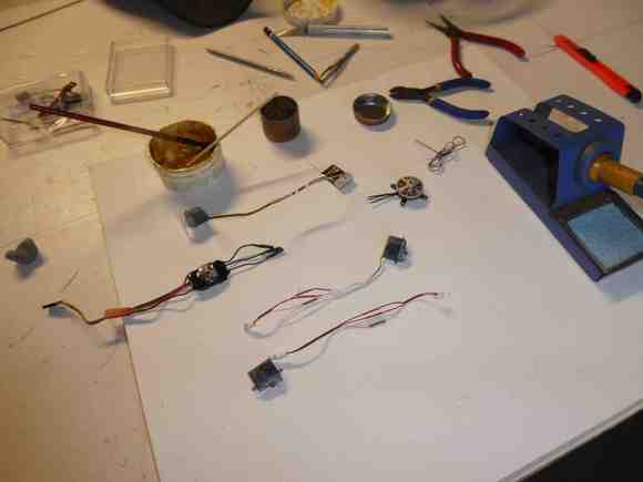 Micro soldering, part of the build.