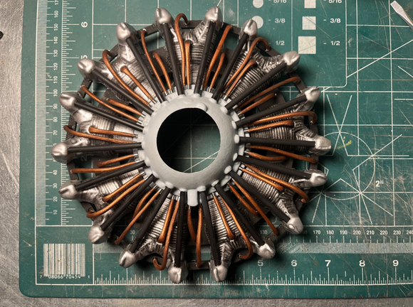 Push rod covers installed.