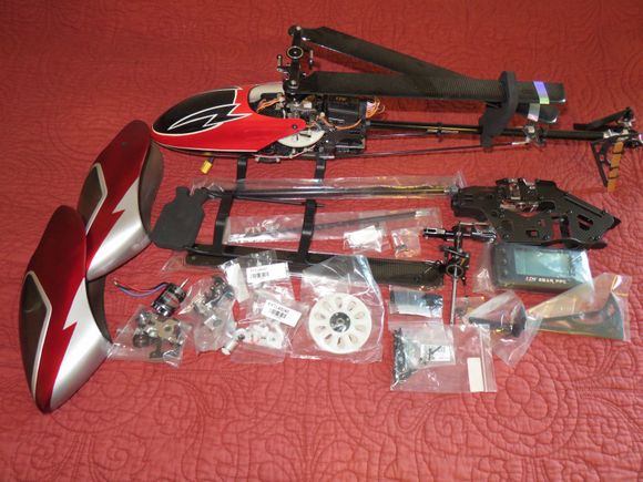 Enough parts to build a 2nd heli w/o electrics