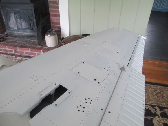 Note- Not all the screws holding the hatches have been installed.