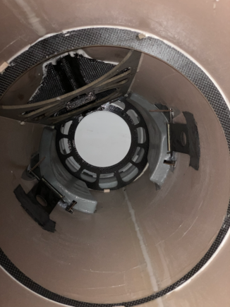 Close up of airbrake hinges