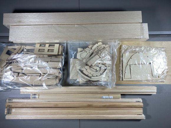 Bob Holman laser cut kit (all formers, ribs, etc) plus all wood to complete plane.