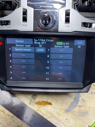 Airspeed sensor after registering.