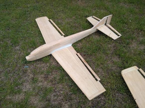 Tipo 60 short kit by Scott Anderson. Balsa with foam core wing and stab.