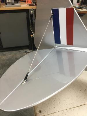 Here's the right upper brace, installed and tensioned.