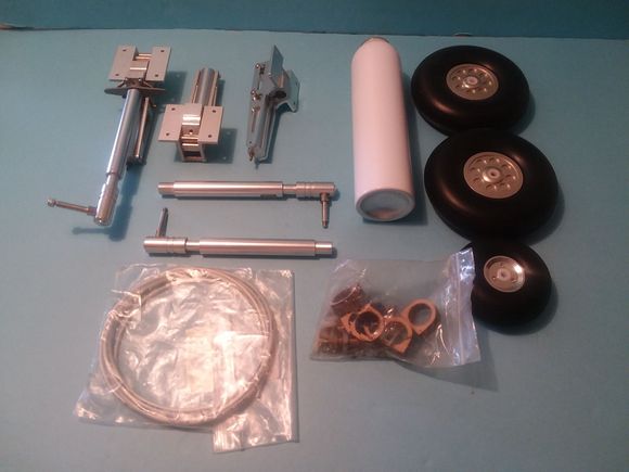 Tri-gear set with wheels and air kit. $69.00