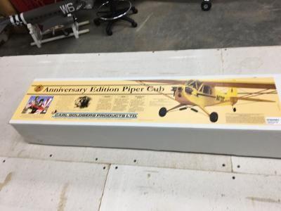 The Carl Goldberg Anniversary Cub. What goodies might the box hold?