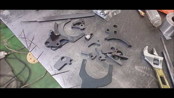 Parts for the fabrication of manual clutches for hydraulic shut-off