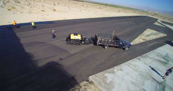 The Final Slurry Coat is down. 