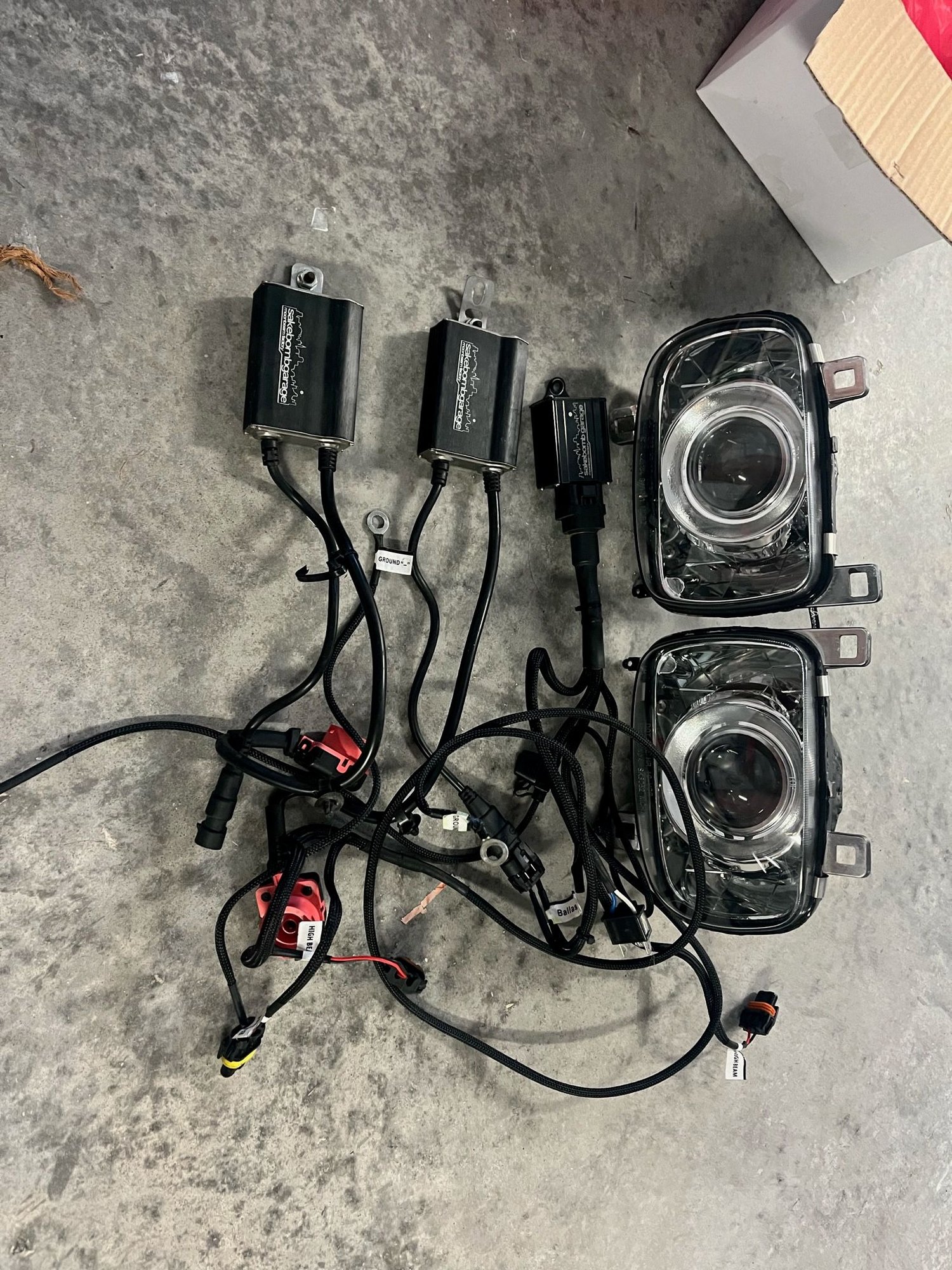 Lights - SakeBomb Garage headlights - Used - 1992 to 2002 Mazda RX-7 - Charleston, SC 29466, United States