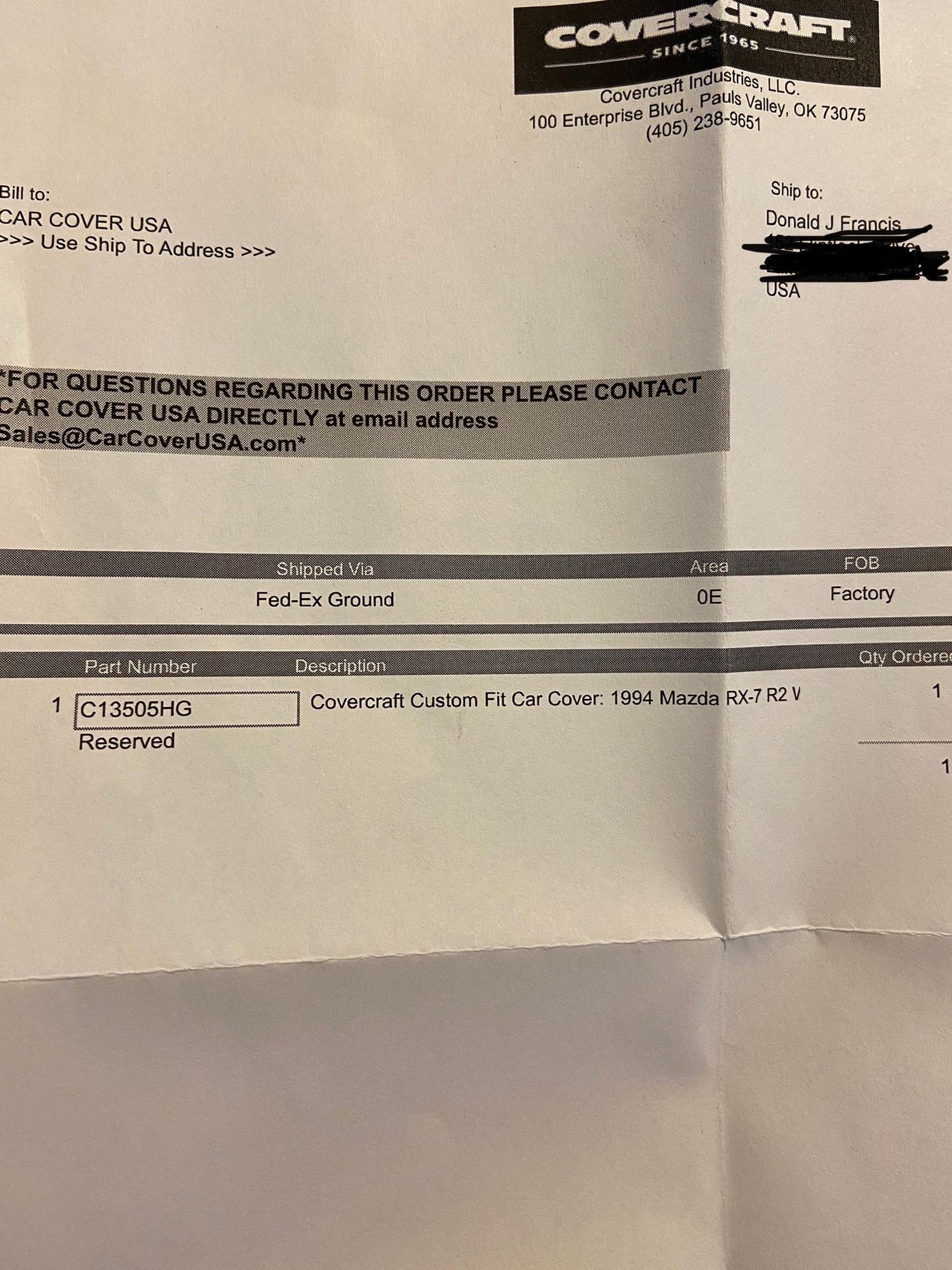 Miscellaneous - BNIB Covercraft Weathershield HD car cover for FD - New - 1993 to 2002 Mazda RX-7 - Howell, NJ 07731, United States