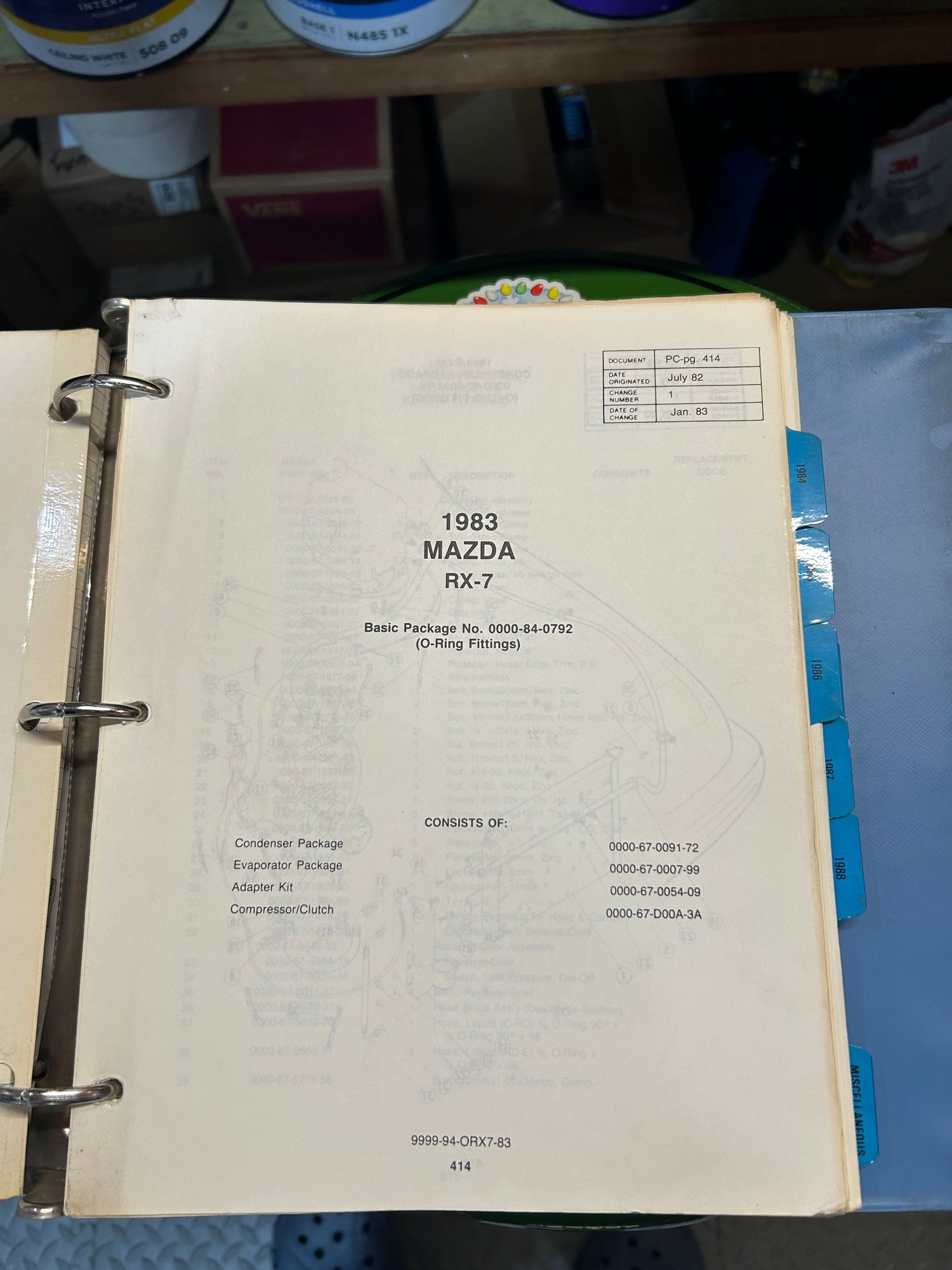 Miscellaneous - Mazda Dealer rx7 tech binder - Used - 0  All Models - West Chester, PA PA, United States
