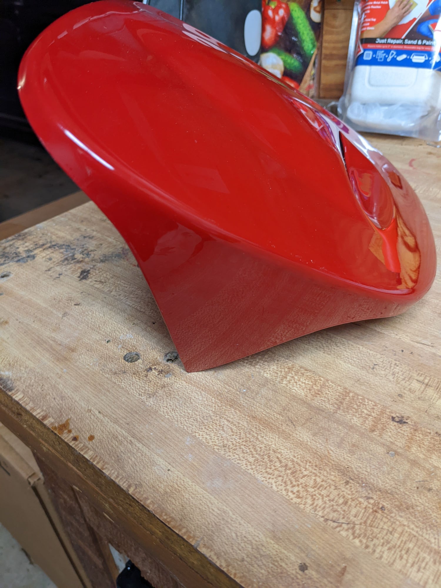Exterior Body Parts - Vented Passenger Headlight Cover - Red - Used - 1993 to 1995 Mazda RX-7 - Austin, TX 78759, United States