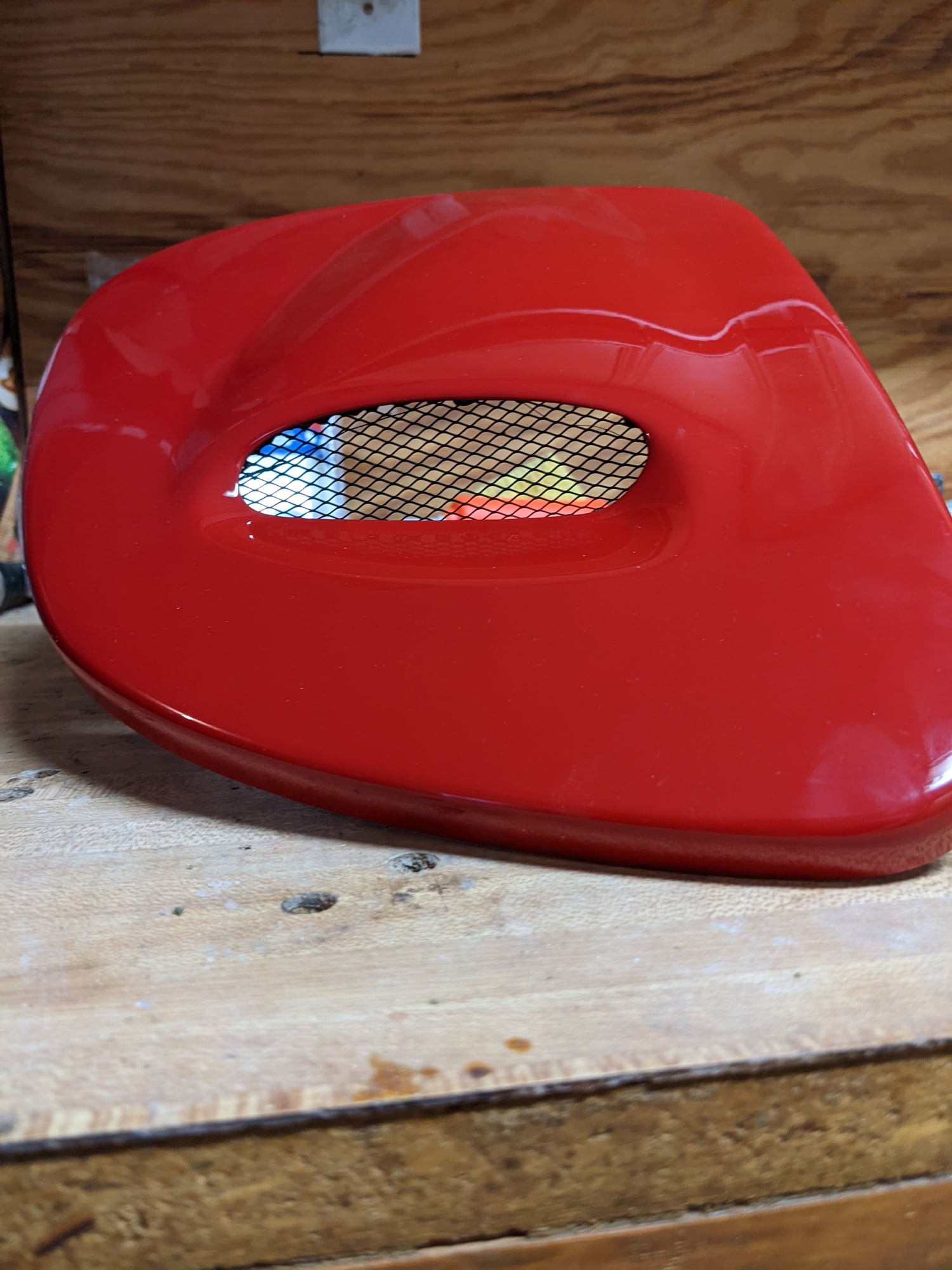 Exterior Body Parts - Vented Passenger Headlight Cover - Red - Used - 1993 to 1995 Mazda RX-7 - Austin, TX 78759, United States