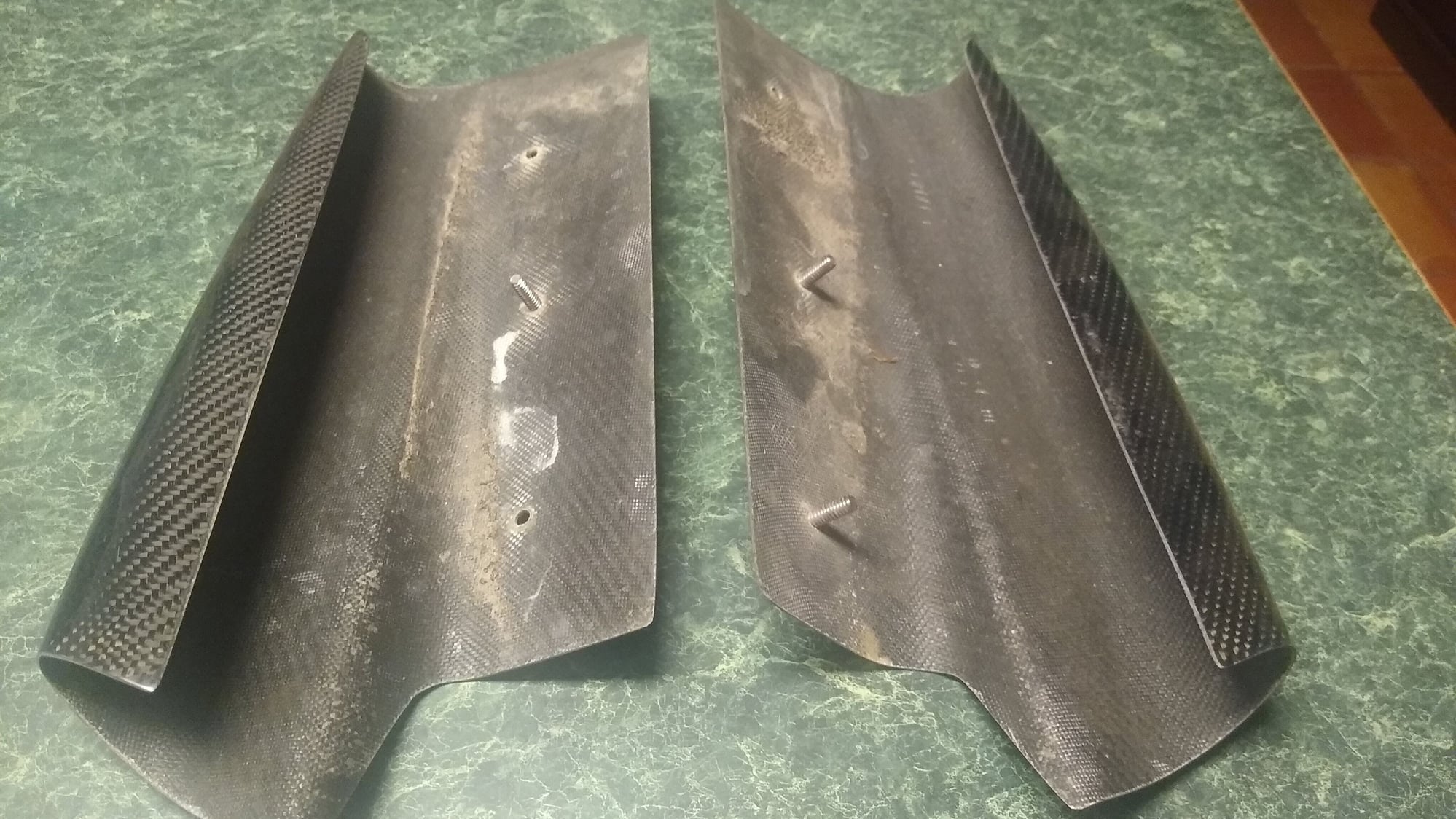 Exterior Body Parts - Shine Twill Carbon Fiber Rear Canards, Pair - Used - 1993 to 2002 Mazda RX-7 - Dawsonville, GA 30534, United States