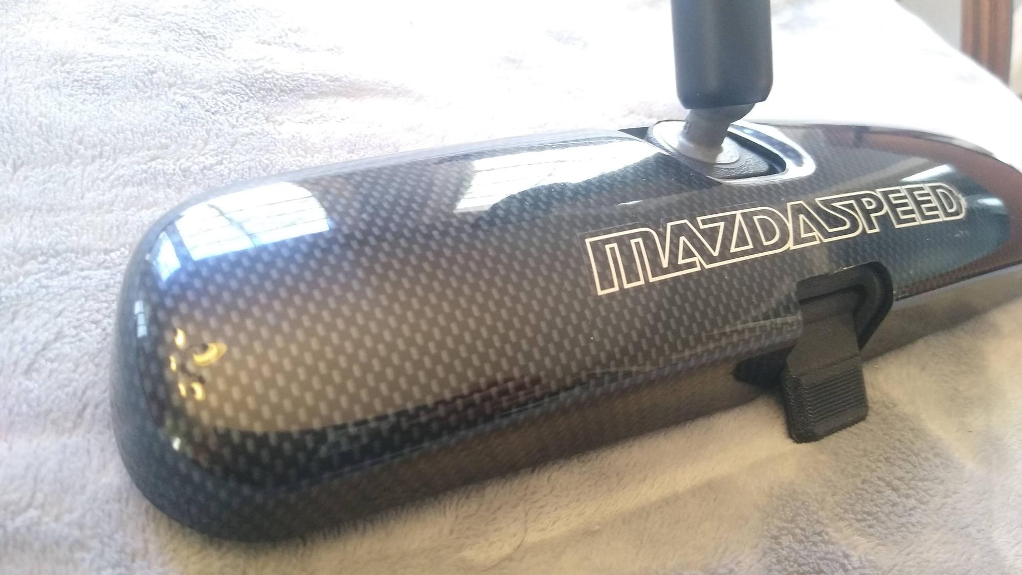 Interior/Upholstery - Mazdaspeed Rear View Mirror in Carbon Fiber, FD - Used - 1993 to 2002 Mazda RX-7 - Dawsonville, GA 30534, United States