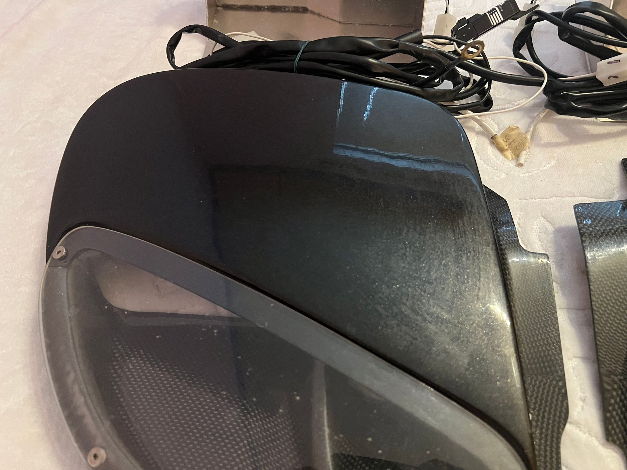 Exterior Body Parts - Original R-Magic H3 Headlight Kit w/ Carbon Bases - Used - 1992 to 2002 Mazda RX-7 - London HA27DY, United Kingdom