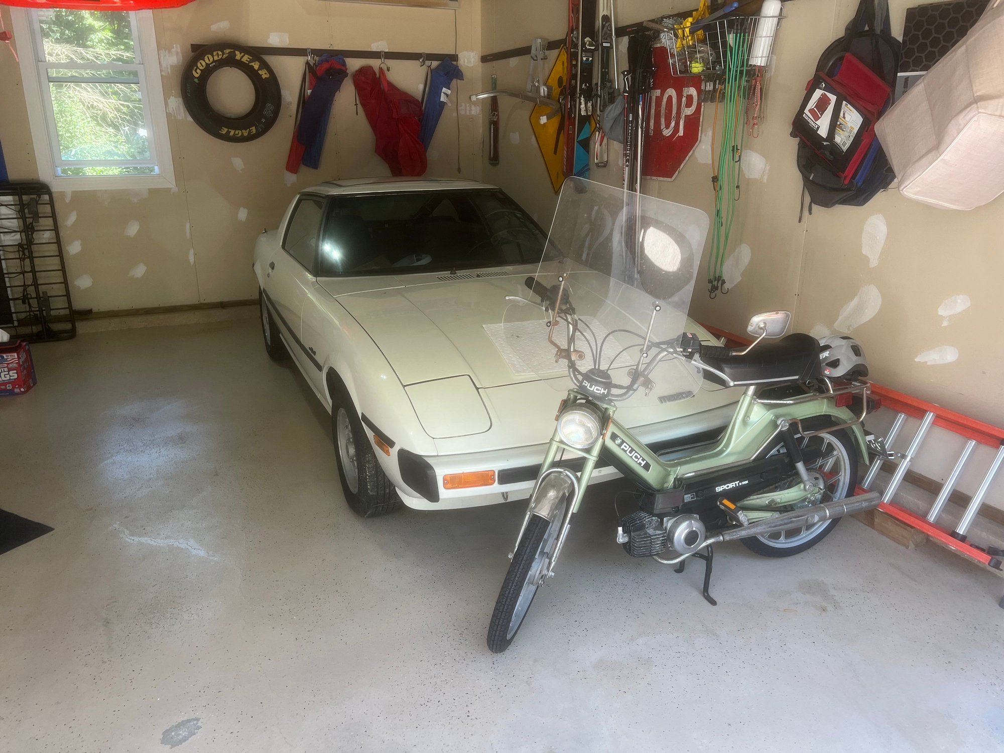 Clean garage in 2022, with my grandpa�s �78 Puch Sport