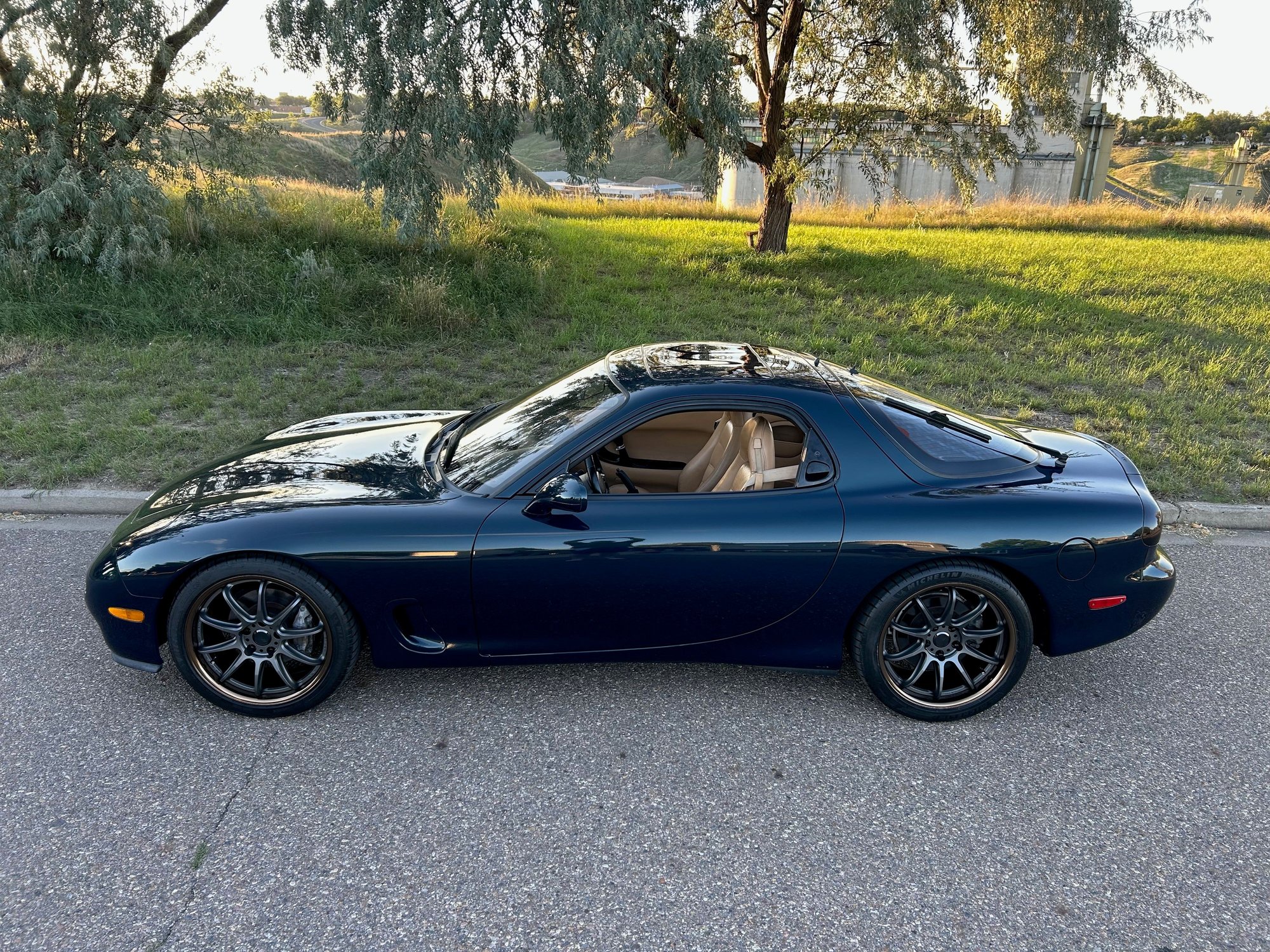 1993 Mazda RX-7 - 1993 RX-7 Manual Montego Blue Touring - Factory repaint, fresh street port rotary - Used - VIN JM1FD3318P0203166 - 83,000 Miles - Other - 2WD - Manual - Coupe - Blue - Calgary, AB T1B4C3, Canada