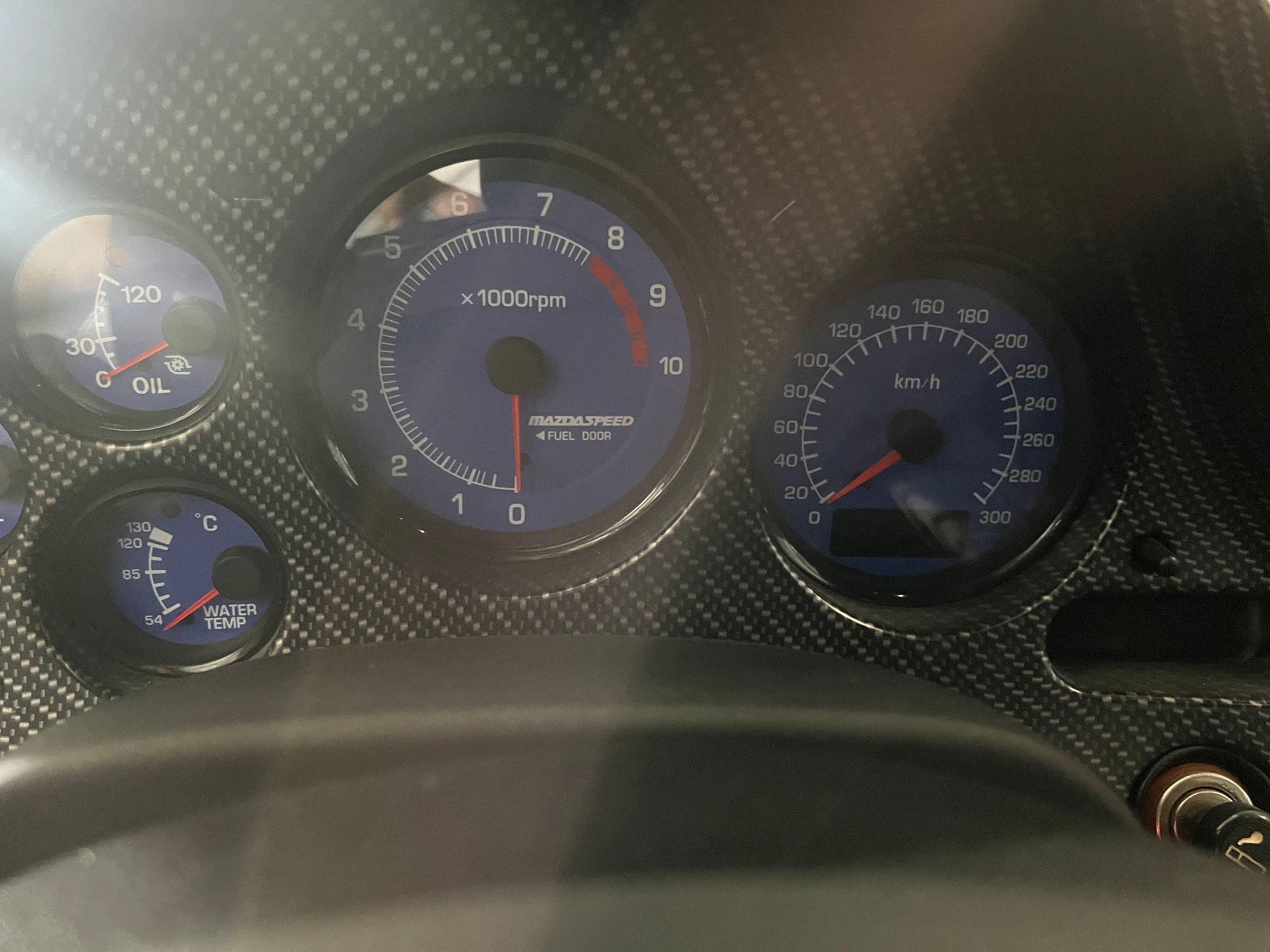 Interior/Upholstery - Mazdaspeed 300 km Blue Cluster for sale Mint - Used - 1993 to 2002 Mazda RX-7 - Miami, FL 33166, United States