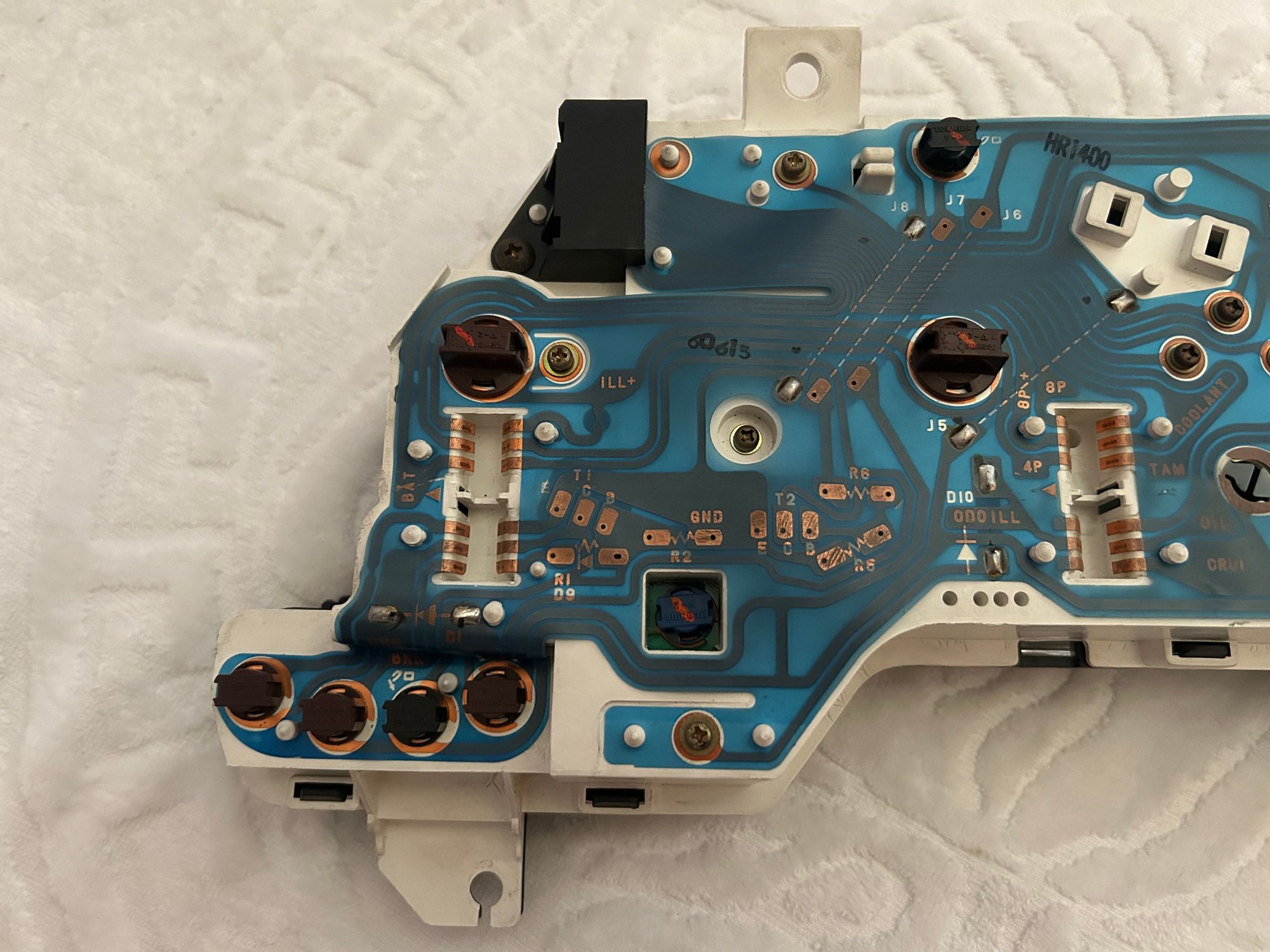 Interior/Upholstery - Mazdaspeed White Faced Instrument Cluster - Used - 1992 to 1998 Mazda RX-7 - London HA27DY, United Kingdom