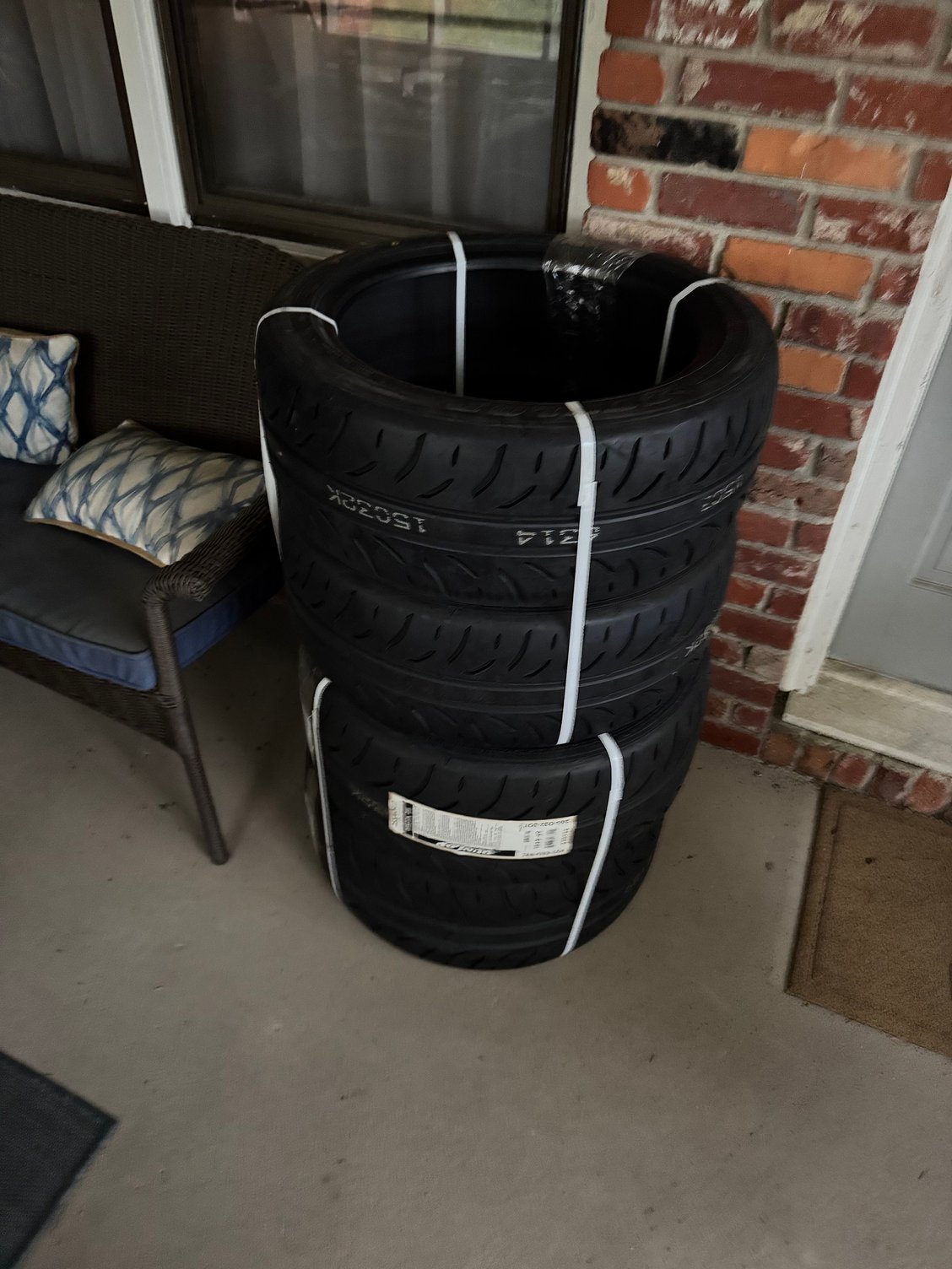 Tires are ALREADY here.  Tire Rack doesn't play around!  Hopefully get them installed Monday