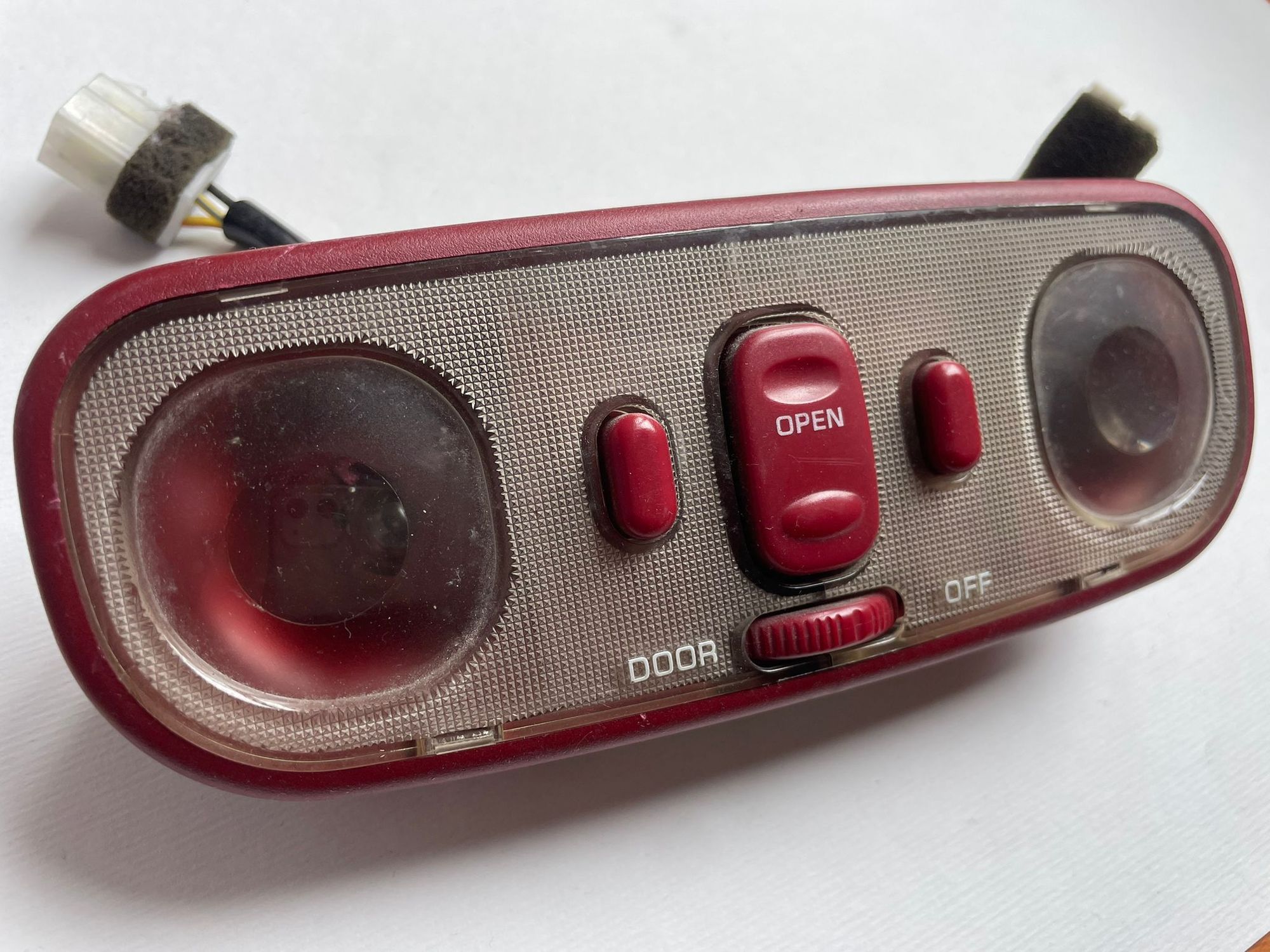 Interior/Upholstery - Red map light/sunroof switch - Used - 1993 to 2002 Mazda RX-7 - Split, Croatia