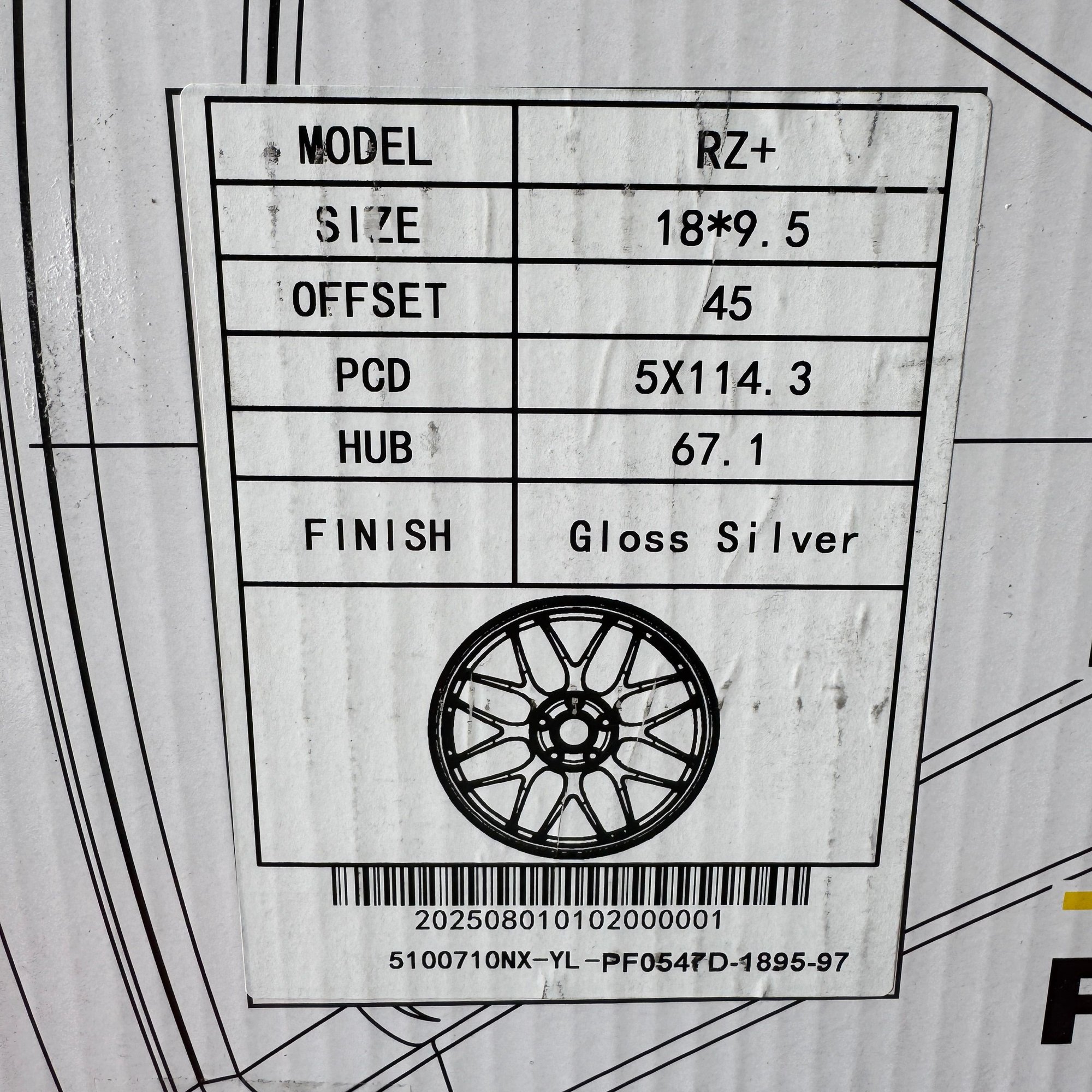 Wheels and Tires/Axles - SakeBomb RZ+ Wheels - 18x9.5/18x10.5 - Gloss Silver - New - 1992 to 2002 Mazda RX-7 - Birmingham, MI 48323, United States