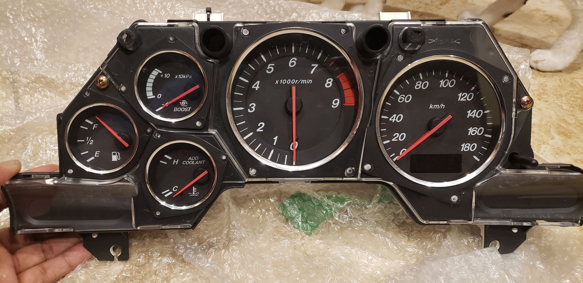 Miscellaneous - 99 cluster *BLACK w/green light* - Used - 1993 to 2002 Mazda RX-7 - Tampa, FL 33634, United States