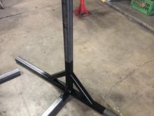 Here’s one of the uprights, still need to mount the plates for caster wheels. 