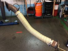 wrapped the down pipe with a new o2 sensor