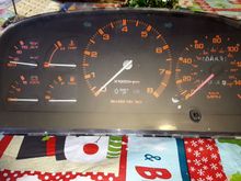 Integra speedo installed with FC faceplate
