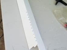 Relief cuts and larger cut is for the 90 degree bend at the end