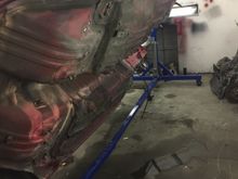 We realized that there was additional water trapped in the body and the dirt build up was so bad that we were going to have to do a full chemical scrub and wash to prep it for paint.