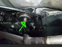 thread size?   d-shaft hits e-brake guide in tunnel, so need to lower the trans mount bracket.