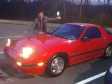 Me show modeling my car at the TN rest stop.