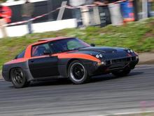 Me driving at the track.