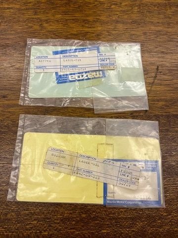 Miscellaneous - NEW FACTORY PACKAGING old stock - New - 1979 to 1985 Mazda RX-7 - New Canaan, CT 06840, United States