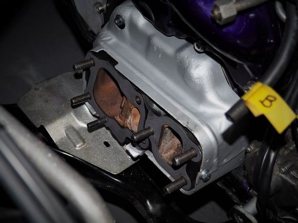 All shields cleaned up and painted, new OEM gaskets and new OEM studs, including the four to the block.