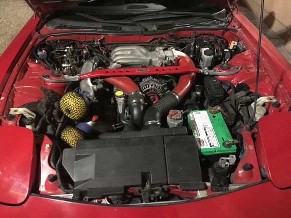 Engine bay as is currently