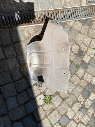 Removed heatshield to clean 