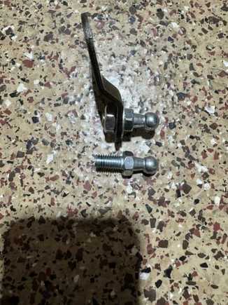 Used a Sharpie and cut off wheel to cut down the thread bolt so it fits back on the car. (almost looks like JP3’s bracket)
