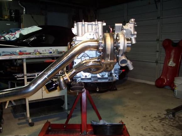 Reference picture:  RX7 Store single turbo kit.