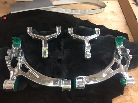 One last final cleaning and perpped for the powder coat.