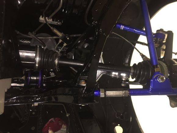 pass side rear end and suspension