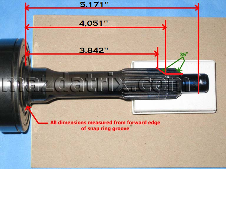 Miata gears in FB gearbox pictures and dimensions