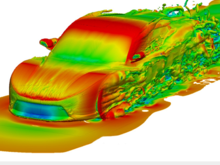 Pressure coefficient: high to low: B -> G -> Y -> R.