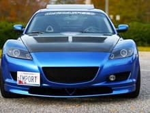front shot of my rx8 with my oracle halos