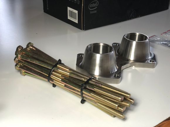 Fresh hardware and an exhaust flange designed by yours truely