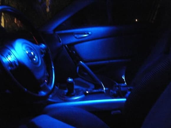 front blue lights